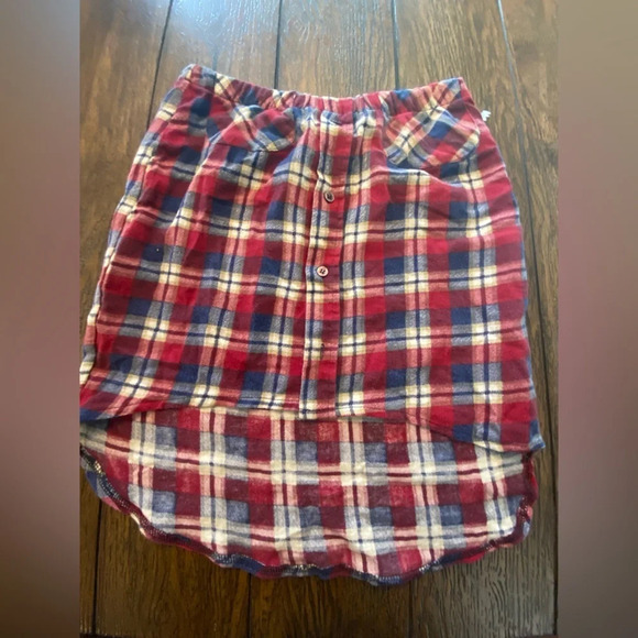 First Of A Kind Plaid Button Up Skirt Size One Size B19 - Picture 1 of 5